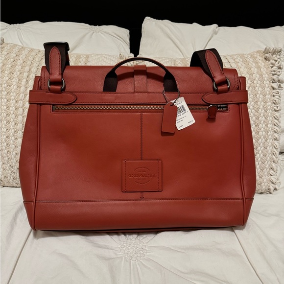 NWT Coach Hudson Messenger Bag Natural Leather - Picture 4 of 13